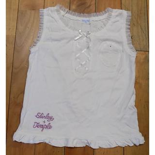 シャーリーテンプル(Shirley Temple)のシャーリーテンプル　襟ぐり、袖ぐりレース  カットソー　150(Tシャツ/カットソー)
