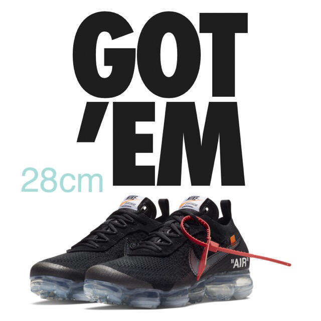 送料関税無料】 NIKE VAPORMAX AIR OFF-WHITE NIKE 28cm - スニーカー