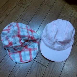 コンビミニ(Combi mini)の専用　キャスケット帽 ベージュと2枚組 54cm コンビミニ(帽子)