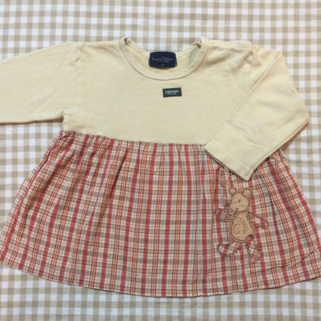 TabathaCRAYON ロンT 80 キッズ/ベビー/マタニティのキッズ服女の子用(90cm~)(その他)の商品写真