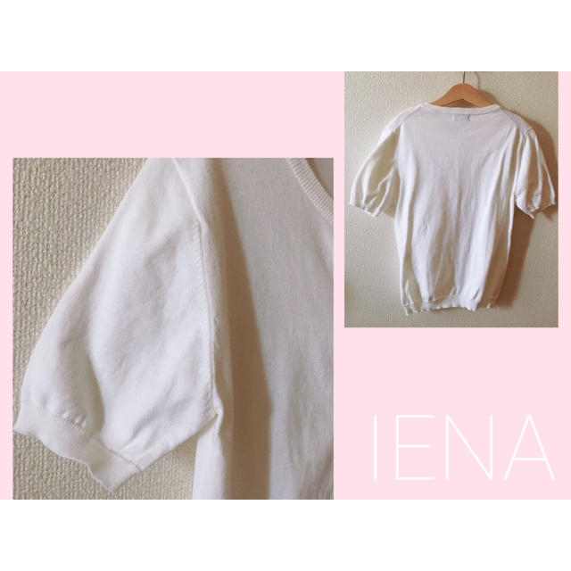 IENA(イエナ)の❁︎∮IENAイエナ⑅ ⑅半袖 ⑅白カーディガン レディースのトップス(カーディガン)の商品写真