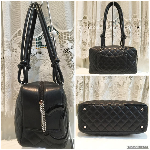 ◯CHANEL シャネル カンボンライン バッグ 黒◯ 2