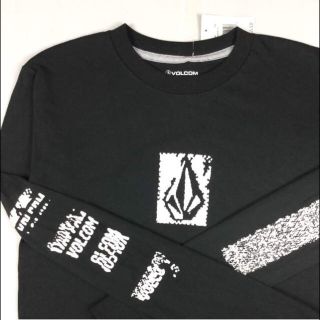 ボルコム(volcom)のL42 新品 送込 M ブラック ボルコム Pixel Stone ロンT(Tシャツ/カットソー(七分/長袖))