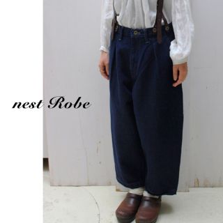 ブロッサム様専用⑅◡̈*ネストローブ コットンリネン デニムパンツ