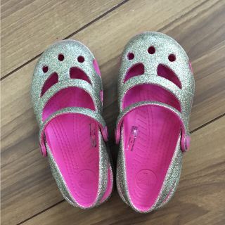 クロックス(crocs)のクロックス C9 16.5センチ相当 キラキラ(サンダル)