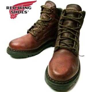 レッドウィング(REDWING)のREDWING/レッドウィングUSA製本革レザーワークブーツ25.5cm(ブーツ)