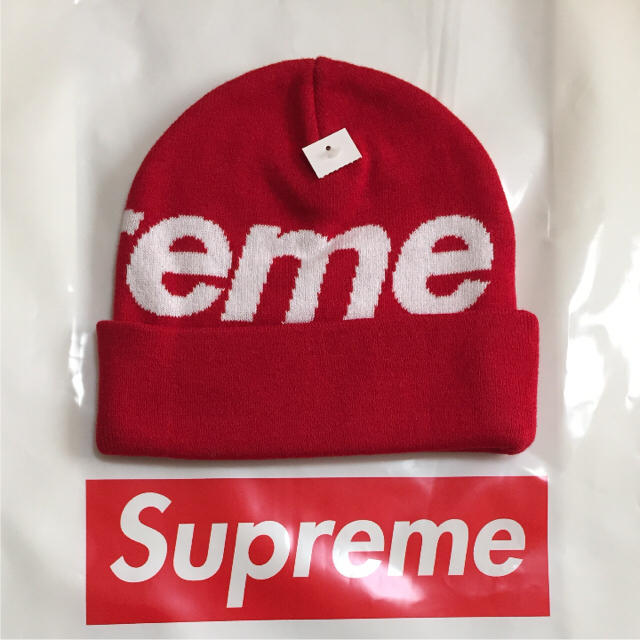 supreme 17aw biglogo beanie   新品 ブラック