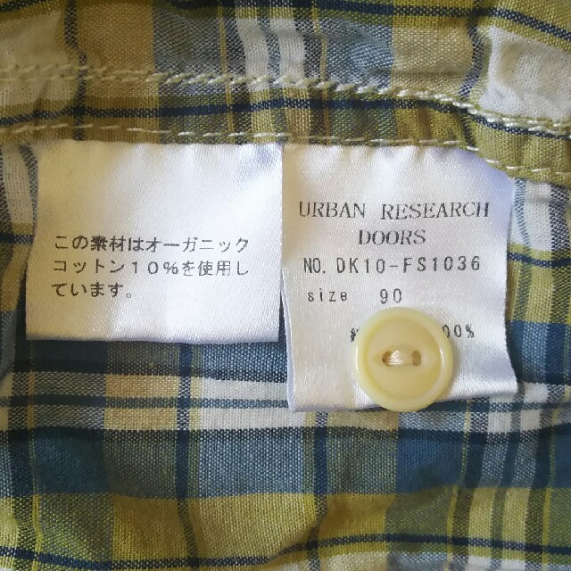 URBAN RESEARCH DOORS(アーバンリサーチドアーズ)のチェックシャツ 90 キッズ/ベビー/マタニティのキッズ服男の子用(90cm~)(その他)の商品写真