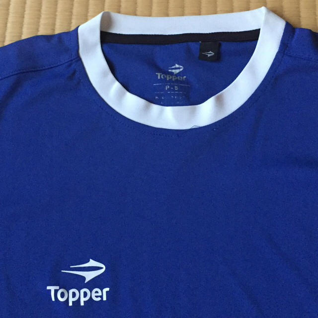 Topper(トッパー)のサッカー ゲームシャツ ブルー M-L スポーツ/アウトドアのサッカー/フットサル(ウェア)の商品写真