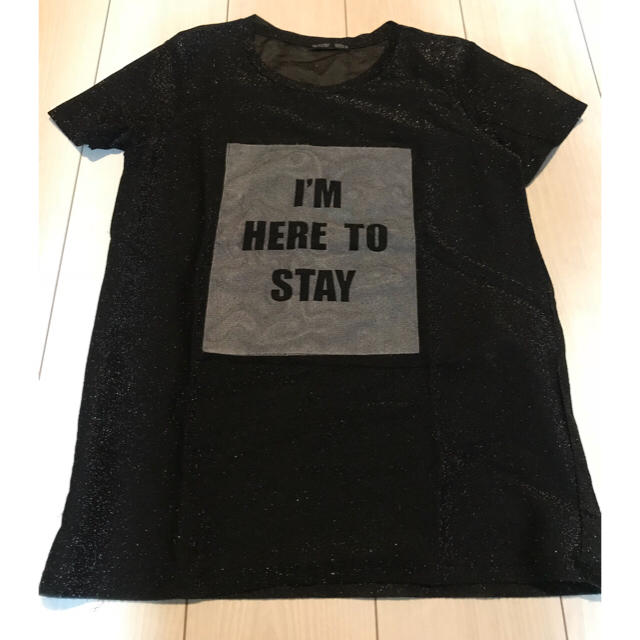 ZARA(ザラ)のZARA♡ラメTシャツ新品未使用 レディースのトップス(Tシャツ(半袖/袖なし))の商品写真