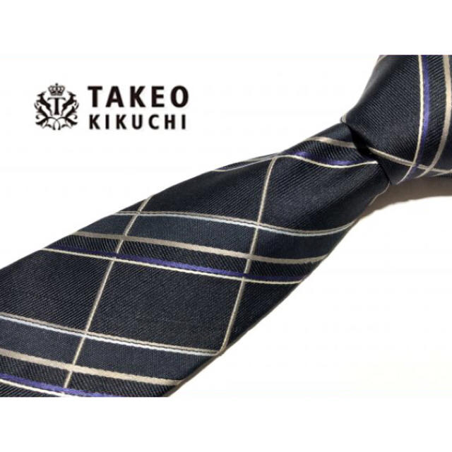 TAKEO KIKUCHI(タケオキクチ)の★美品★TAKEO KIKUCHI タケオキクチ ブランド ネクタイ チェック メンズのファッション小物(ネクタイ)の商品写真