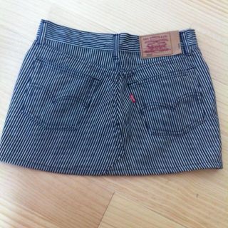 リーバイス(Levi's)のLevi'sヒッコリーリースカート(ミニスカート)