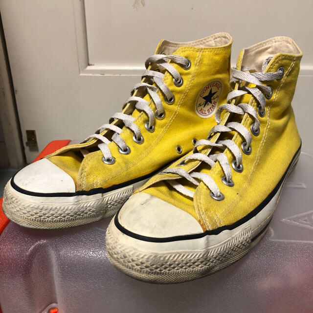 CONVERSE(コンバース)のconverse hi allstar イエロー us8 26.5cm メンズの靴/シューズ(スニーカー)の商品写真