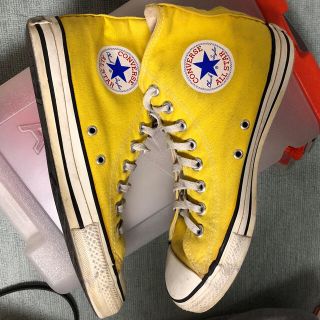 コンバース(CONVERSE)のconverse hi allstar イエロー us8 26.5cm(スニーカー)