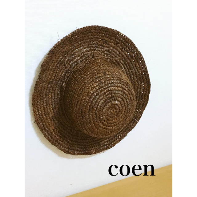 coen(コーエン)のcoen 麦わら帽子 レディースの帽子(麦わら帽子/ストローハット)の商品写真