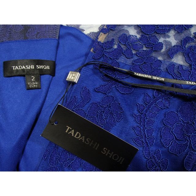 TADASHI SHOJI(タダシショウジ)のタダシ専用☆TADASHI サイズ２☆花びら刺繍レース♡ロングドレス ワンピース レディースのフォーマル/ドレス(ロングドレス)の商品写真