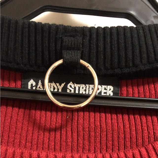 Candy Stripper(キャンディーストリッパー)のCandy Stripper リング チョーカー ニット レディースのトップス(ニット/セーター)の商品写真