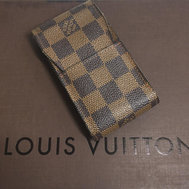 LOUIS VUITTON(ルイヴィトン)のルイヴィトン ダミエ シガレットケース 正規品 メンズのファッション小物(タバコグッズ)の商品写真