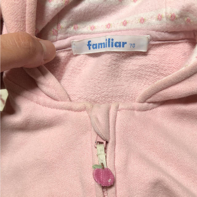 familiar(ファミリア)のfamiliar  パーカー  70 キッズ/ベビー/マタニティのベビー服(~85cm)(その他)の商品写真