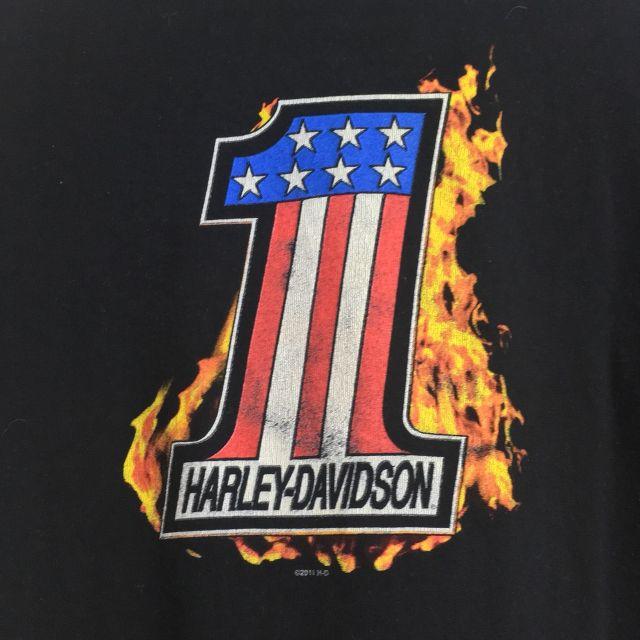 Harley Davidson - ハーレーダビッドソン 星条旗デザイン ロゴTシャツ Lの通販 by Switch-Sports｜ハーレー