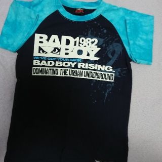 バッドボーイ(BADBOY)のbadboy130Tシャツ黒×青(Tシャツ/カットソー)