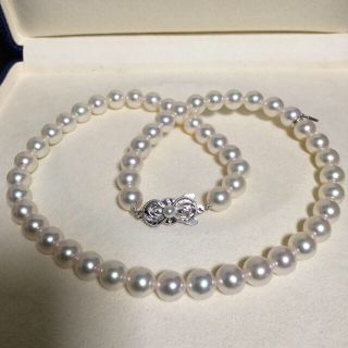 ミキモト(MIKIMOTO)の【かんちゃん様専用】ミキモトパールネックレス7.5-8mm 43cm k18(ネックレス)