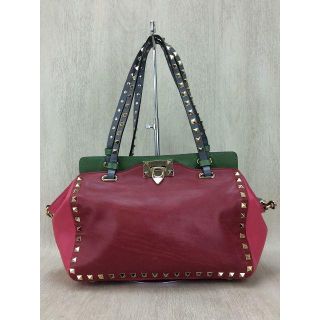 ヴァレンティノ(VALENTINO)の正規品 定価20.8万 ヴァレンティノ ロックスタッズトートバッグ 2way(ショルダーバッグ)