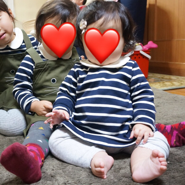 PETIT BATEAU(プチバトー)のプチバトー セット キッズ/ベビー/マタニティのベビー服(~85cm)(トレーナー)の商品写真