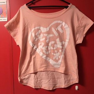 ヴィヴィアンウエストウッド(Vivienne Westwood)のTシャツ　サーモンピンク　let it rock(Tシャツ(半袖/袖なし))