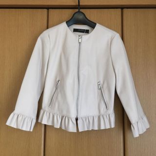 ザラ(ZARA)のZARA♡フリルライダース(ライダースジャケット)