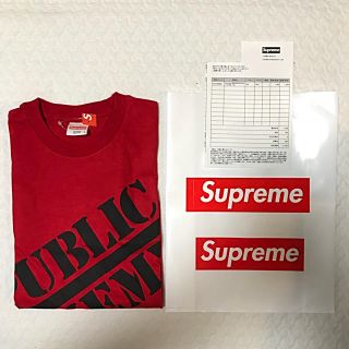 シュプリーム(Supreme)の赤S Supreme UNDERCOVER Public Enemy Tee(Tシャツ/カットソー(半袖/袖なし))