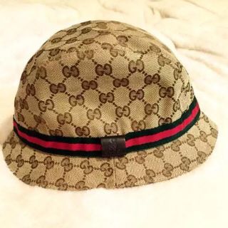 グッチ(Gucci)のGUCCI子供ハット☆Lサイズ☆56cm(帽子)