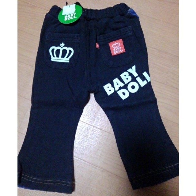 BABYDOLL(ベビードール)のBABYDOLL デニムスパッツ 黒 80 キッズ/ベビー/マタニティのベビー服(~85cm)(パンツ)の商品写真