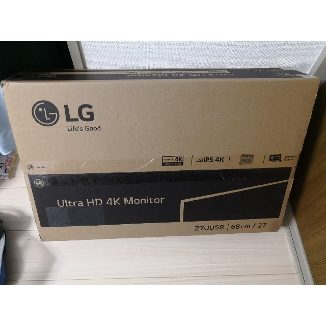 LG Electronics(エルジーエレクトロニクス)のLG 4K モニター 27インチ スマホ/家電/カメラのPC/タブレット(ディスプレイ)の商品写真