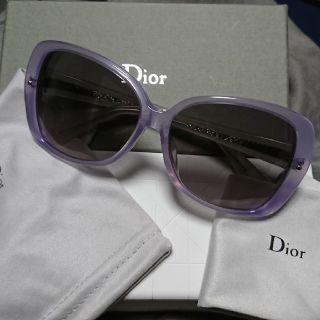 クリスチャンディオール(Christian Dior)の新品未使用 パープル＆グレー サングラス ディオール(サングラス/メガネ)