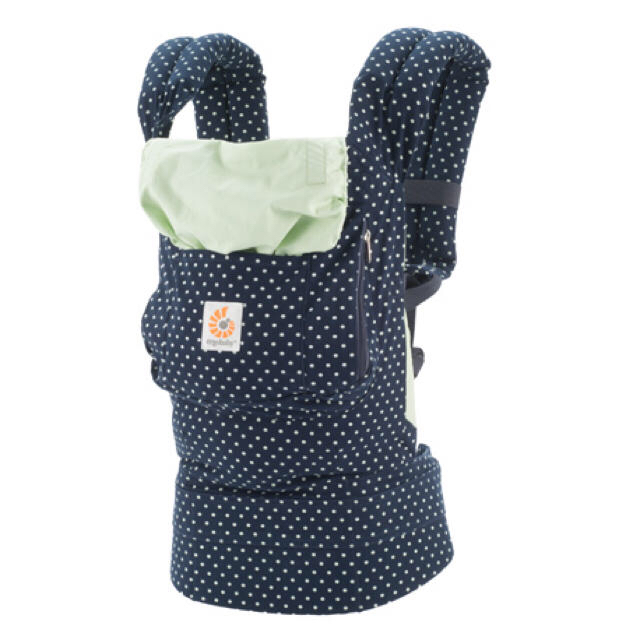 Ergobaby(エルゴベビー)の【新品・未使用】エルゴ 抱っこ紐 ミントドット おまけ付き キッズ/ベビー/マタニティの外出/移動用品(抱っこひも/おんぶひも)の商品写真