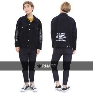 アールエヌエー(RNA)の美品◆RNA スペシャルルーズGジャン ブラックネイビー(Gジャン/デニムジャケット)