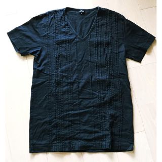 ポールスミス(Paul Smith)の【メンズ】ポールスミス 黒 Vネック Tシャツ(Tシャツ/カットソー(半袖/袖なし))