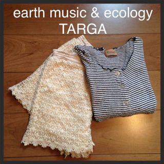 アースミュージックアンドエコロジー(earth music & ecology)のearthショーパン＆TARGAカーディ(ショートパンツ)