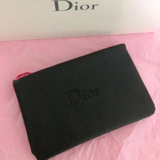 ディオール(Dior)の❤︎新品未使用❤︎Dior ポーチ ブラック×ピンク(ポーチ)