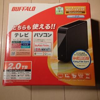 バッファロー(Buffalo)のBUFFALO 2TBハードディスク新品未開封(PC周辺機器)