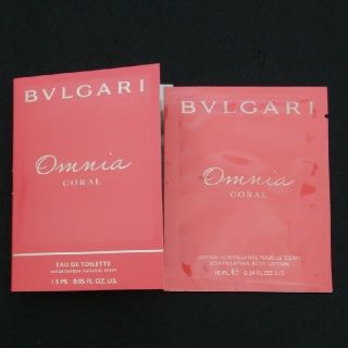 ブルガリ(BVLGARI)のブルガリ☆香水&ボディミルク試供品(香水(女性用))