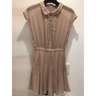 アイアイエムケー(iiMK)の【美品/送料込】iiMKシフォンワンピース SIZE40(ひざ丈ワンピース)