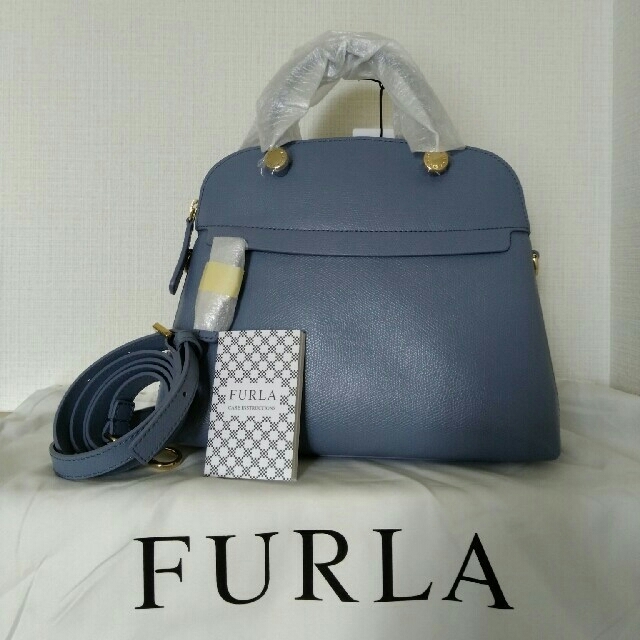 Furla - FURLA フルラ パイパー S ブルーグレー ショルダー ラウンド かわいいの通販 by ノア's shop｜フルラならラクマ