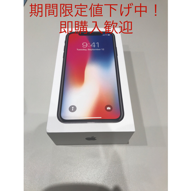 Apple(アップル)の iPhoneX  スマホ/家電/カメラのスマートフォン/携帯電話(スマートフォン本体)の商品写真