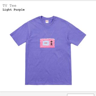 シュプリーム(Supreme)のSupreme TV Tee light purple Lサイズ(Tシャツ/カットソー(半袖/袖なし))