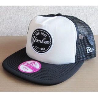 ニューエラー(NEW ERA)の日本未発売New Era新品ニューエラ黒白メッシュキャップNYスナップバック(キャップ)