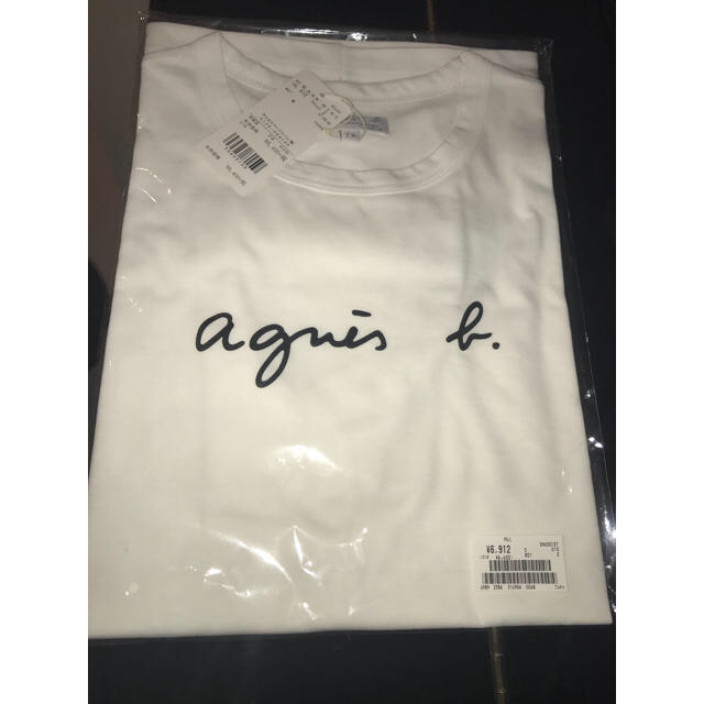 何でも揃う Tシャツ 白 ロゴT b 【レディースS】agnes - b. agnes アニエスベー ロゴ Tシャツ(半袖/袖なし