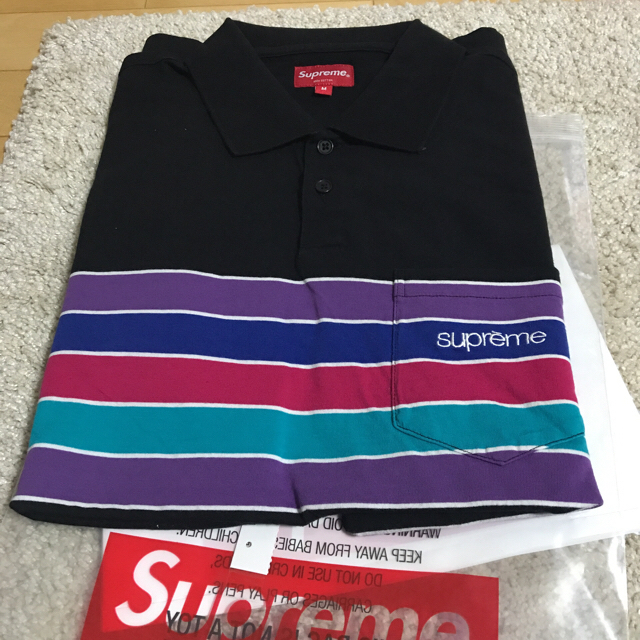 Supreme Chest Stripes Polo シュプリーム ポロシャツのサムネイル