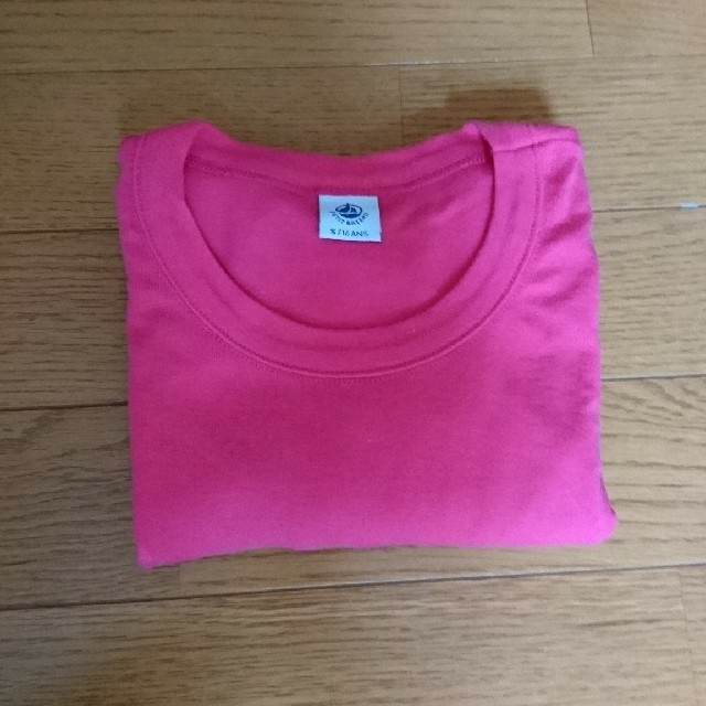 PETIT BATEAU(プチバトー)のプチバトー Tシャツ ショッキングピンク レディースのトップス(Tシャツ(半袖/袖なし))の商品写真